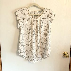 Sweet Rain Triangle Polka Dot Blouse
